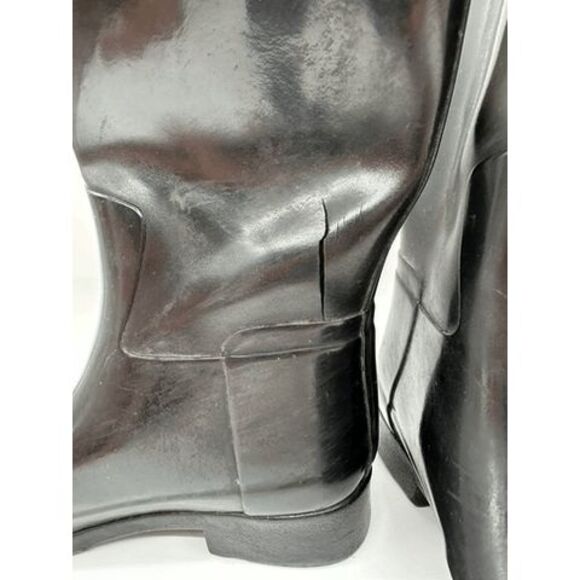 Hunter Tall Rain Boots To The Knee Used Condition  Woman Size 6 - Picture 3 of 16